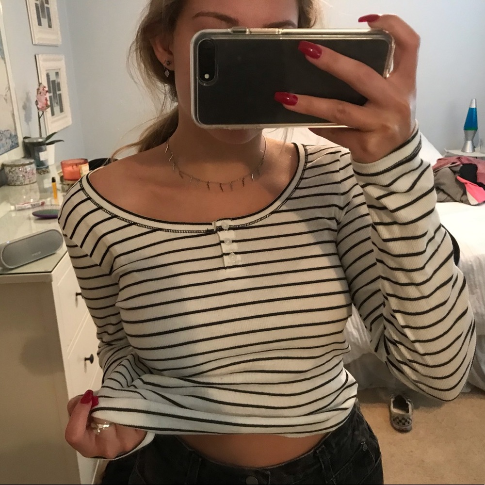Wild Fable B&W striped longsleeve🖤